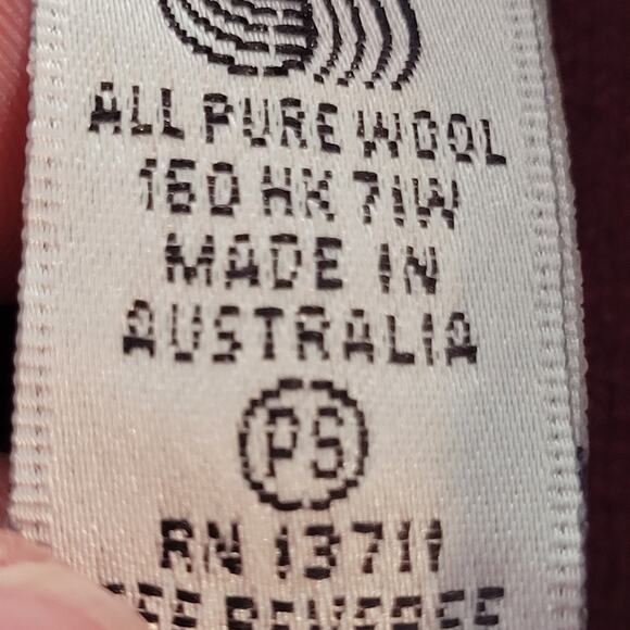 Valerie Stevens Knit Skirt Womens Petite Small Red Merino Wool Pencil Skirt - Picture 6 of 7